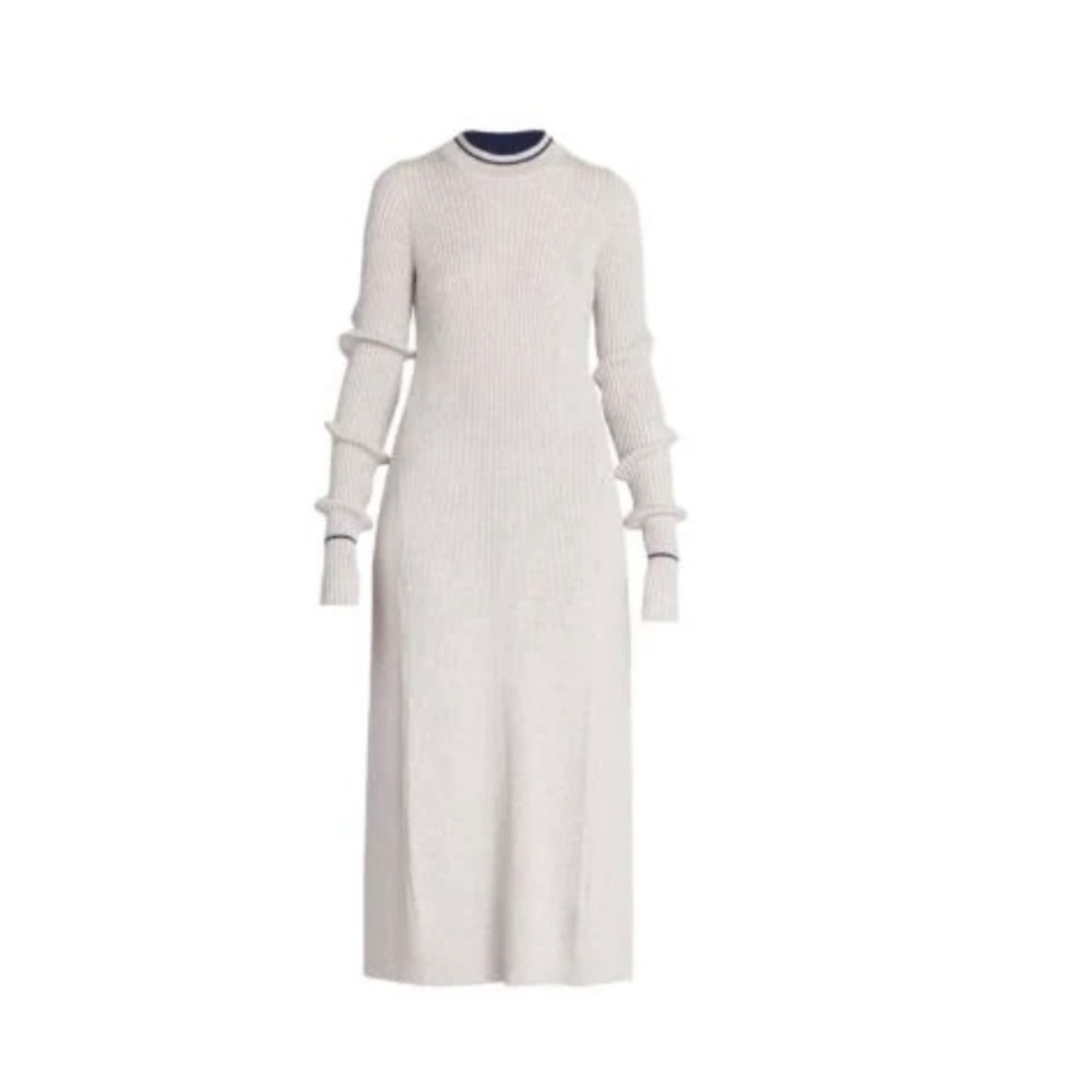 Maison Margiela Long Open Back Wool-Blend Top